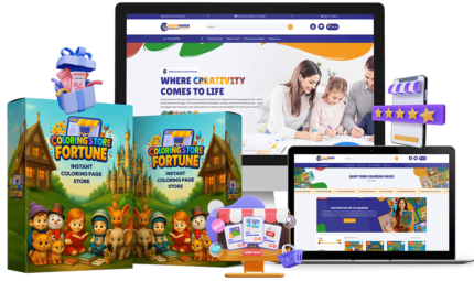 Coloring Store Fortune – Launch a 10,000-Product Digital Coloring Page Store in Minutes!