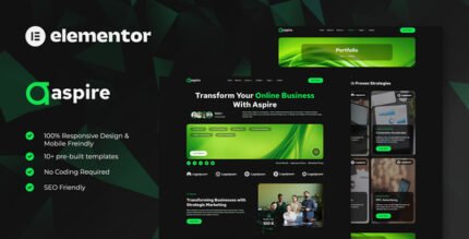 Aspire - SEO & Digital Marketing Elementor Template Kit - GPLRock.Com