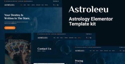 Astroleeu – Astrology & Numerology Elementor Template Kit - GPLRock.Com