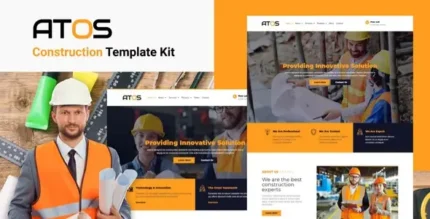 Atos – Construction Elementor Template Kit - GPLRock.Com