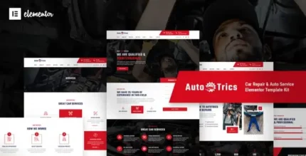 AutoTrics – Car Repair & Auto Service Elementor Template Kit - GPLRock.Com