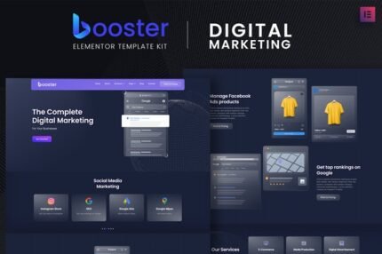 Booster - Digital Marketing Elementor Template Kit - GPLRock.Com