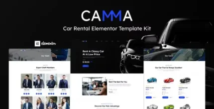 Camma – Car Rental Elementor Template Kit - GPLRock.Com