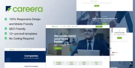 Careera – Recruitment Agency Elementor Template Kit - GPLRock.Com