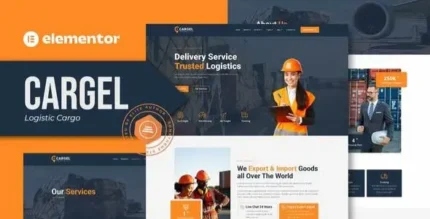 Cargel – Logistic Cargo Elementor Template Kit - GPLRock.Com