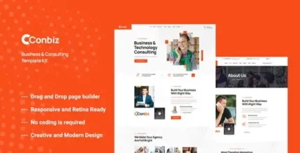 Conbiz – Consultancy & Business Elementor Template Kit - GPLRock.Com