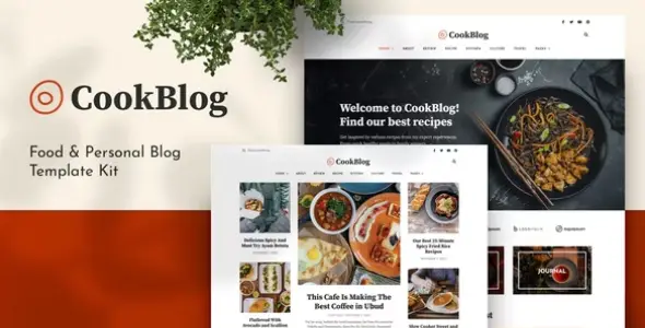 CookBlog โ Food & Personal Blog Elementor Template Kit - GPLRock.Com CookBlog โ Food & Personal Blog Elementor Template Kit - GPLRock.Com