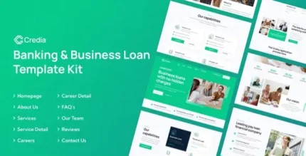 Credia Banking & Business Loan Elementor Template Kit - GPLRock.Com