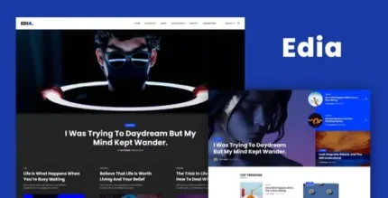Edia – Blog & Magazine Elementor Template Kit - GPLRock.Com