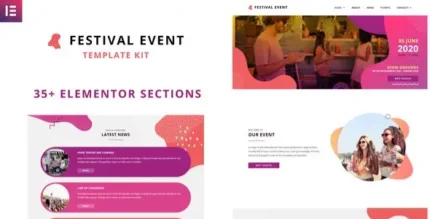 Festival Events – Elementor Template Kit - GPLRock.Com