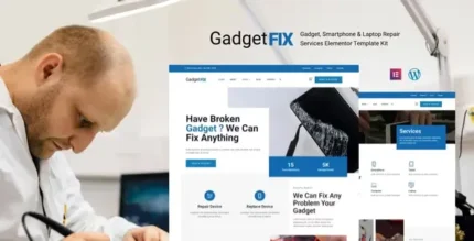GadgetFIX – Gadget, Smartphone & Laptop Repair Services Template Kit - GPLRock.Com