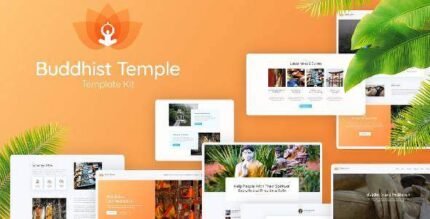 Great Lotus – Buddhist Temple Template Kit - GPLRock.Com