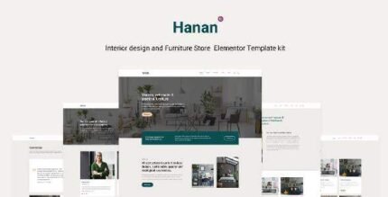 Hanan – Interior Design & Furniture Store Elementor Template kit - GPLRock.Com
