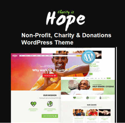 Hope | Non-Profit, Charity & Donations WordPress Theme + RTL - Gpl theme