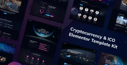 Hoverex Cryptocurrency & ICO Elementor Template Kit - GPLRock.Com