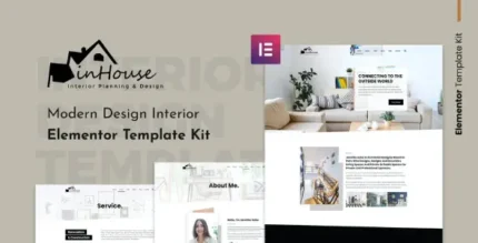 Inhouse – Modern Design Interior Elementor Template Kit - GPLRock.Com