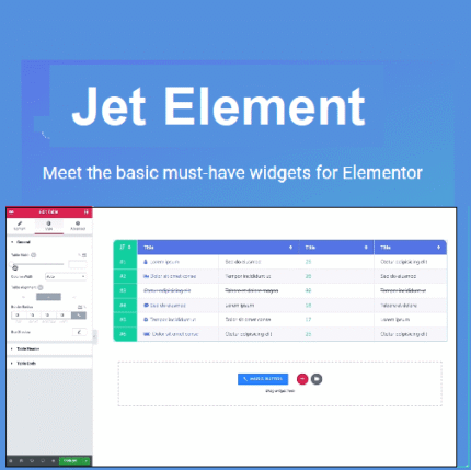 JetElements For Elementor - Gpl theme