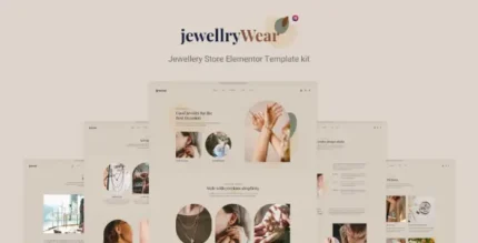 JewellryWear – eCommerce Elementor Template kit - GPLRock.Com