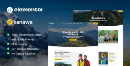 Kanawa – Modern Travel Blog Elementor Template Kit - GPLRock.Com