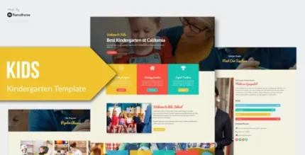 Kids – Kindergarten & Child Care Elementor Template Kit - GPLRock.Com