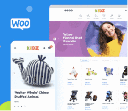 KIDZ - Baby Shop & Kids Store WordPress WooCommerce Theme - Gpl theme