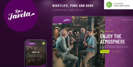 LaJavela – Bar Nightlife & Pub Elementor Template Kit - GPLRock.Com