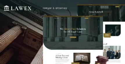 Lawex – Lawyer & Attorney Elementor Template Kit - GPLRock.Com