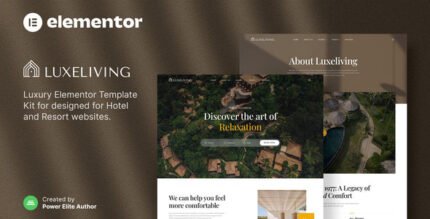 Luxeliving – Luxury Resort & Hotel Elementor Template Kit - GPLRock.Com