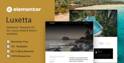 Luxetta – Luxury Hotel & Resort Elementor Template Kit - GPLRock.Com