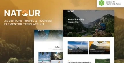 Natour – Adventure Travel & Tourism Elementor Template Kit - GPLRock.Com