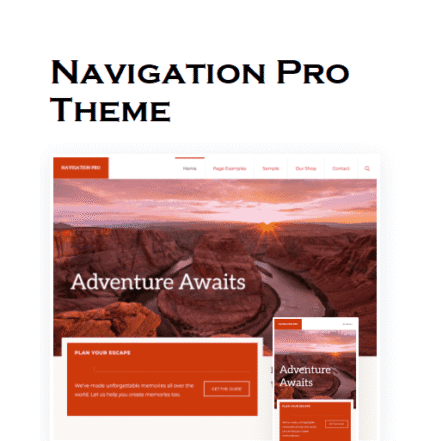 Navigation Pro Theme - Gpl theme