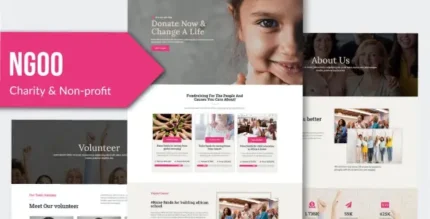 NGOO – Non-profit Charity Template Kit - GPLRock.Com