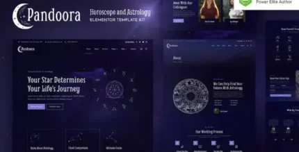 Pandoora – Horoscope & Astrology Elementor Template Kit - GPLRock.Com