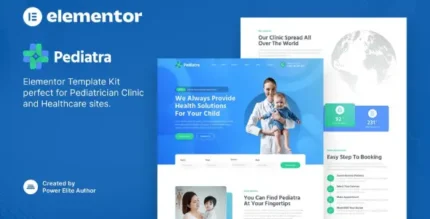 Pediatra – Pediatrician Clinic & Healthcare Elementor Template Kit - GPLRock.Com