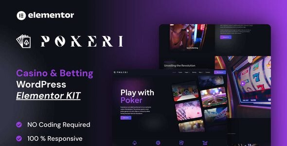 Pokeri - Casino & Betting Elementor Pro Template Kit - GPLRock.Com Pokeri - Casino & Betting Elementor Pro Template Kit - GPLRock.Com