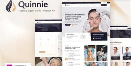 Quinnie – Plastic Surgery Clinic Elementor Template Kit - GPLRock.Com