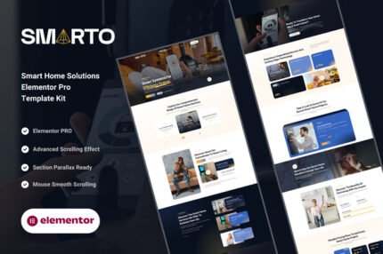 Smarto - Smart Home Solutions Elementor Pro Template Kit - GPLRock.Com
