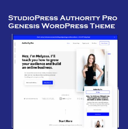 StudioPress Authority Pro Genesis WordPress Theme - Gpl theme