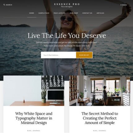 StudioPress Essence Pro Genesis WordPress Theme - Gpl theme