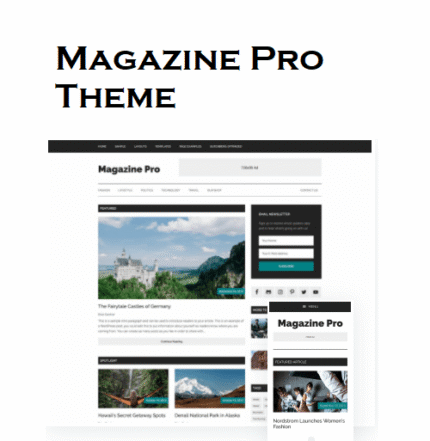 StudioPress Magazine Pro Genesis WordPress Theme - Gpl theme