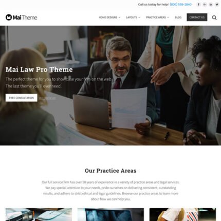 StudioPress Mai Law Pro Genesis WordPress Theme - Gpl theme
