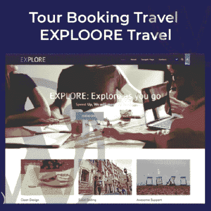 Tour Booking Travel - EXPLOORE T - Gpl theme