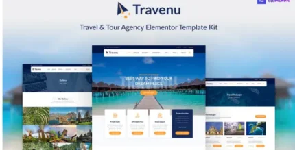Travenu – Travel & Tour Agency Elementor Template Kit - GPLRock.Com