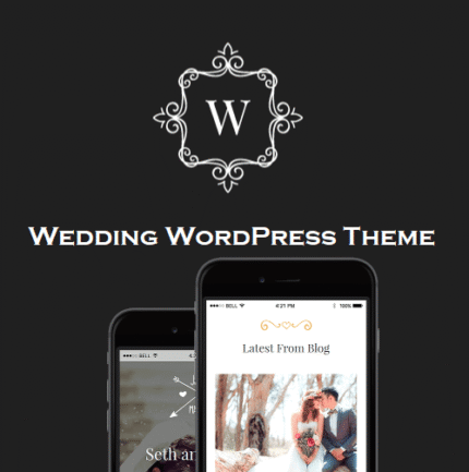 Wedding WordPress Theme - Gpl theme