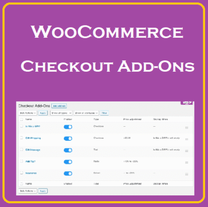 WooCommerce Checkout Add-Ons - Gpl theme
