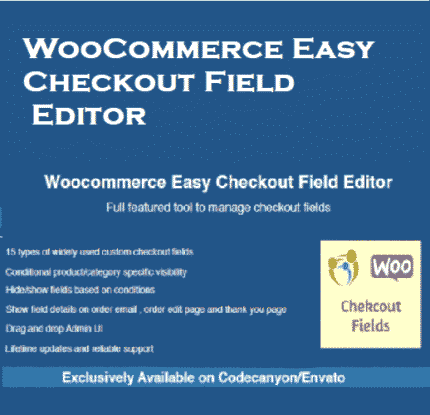 WooCommerce Easy Checkout Field Editor - Gpl theme