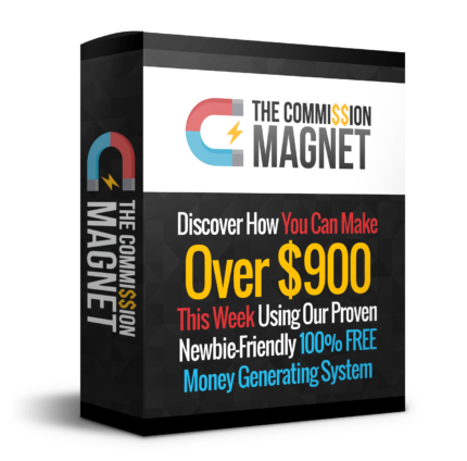 Screenshot showing Commission Magnet Free Traffic system training dashboard teaching beginners how to generate affiliate commissions without spending on ads.