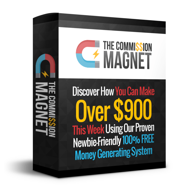 Screenshot showing Commission Magnet Free Traffic system training dashboard teaching beginners how to generate affiliate commissions without spending on ads.