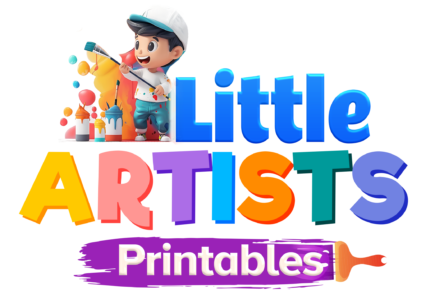 Little Artist Printables PLR bundle showing 500+ kids activity sheets across 10 popular themes like animals, alphabets, cartoons, and more for resale.