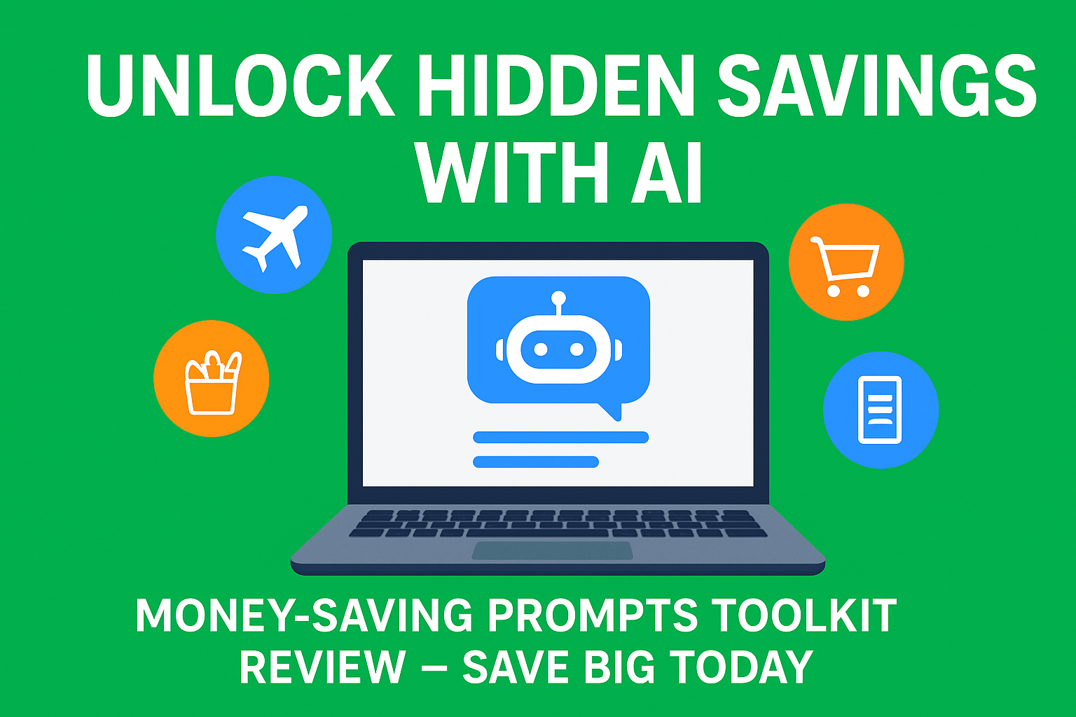 money-saving prompts, AI prompts for savings, save money with AI, ChatGPT prompts, PLR toolkit, digital resell rights, budget hacks, travel savings, shopping deals, personal finance tips, cashback strategies, grocery discounts, AI savings guide, financial hacks, money-saving tips